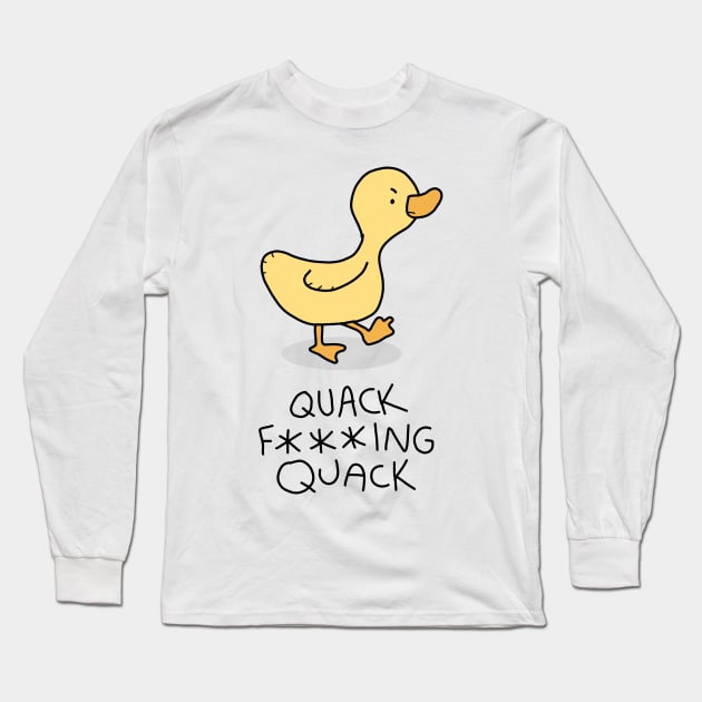 Grumpy Duckling Long Sleeve T-Shirt by grumpyanimals